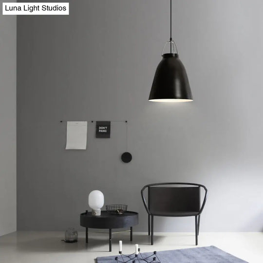 Stylish Monochrome Pendant Light: Sleek And Simple Design Aluminum Hanging Light For Kitchen - 8/16