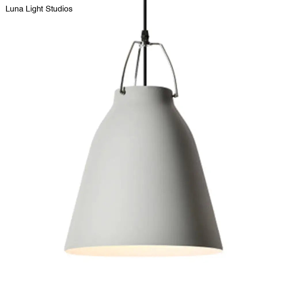 Stylish Monochrome Pendant Light: Sleek And Simple Design Aluminum Hanging Light For Kitchen - 8/16