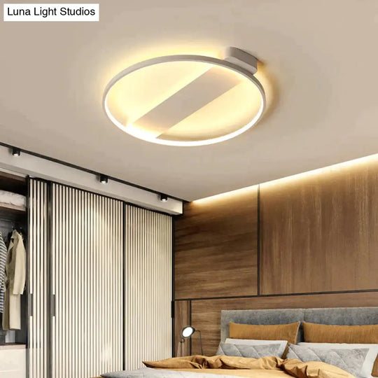 Minimalist Round Modern Led Ceiling Lights For Living Room Bedroom Aluminum Lamp Body Dimmable