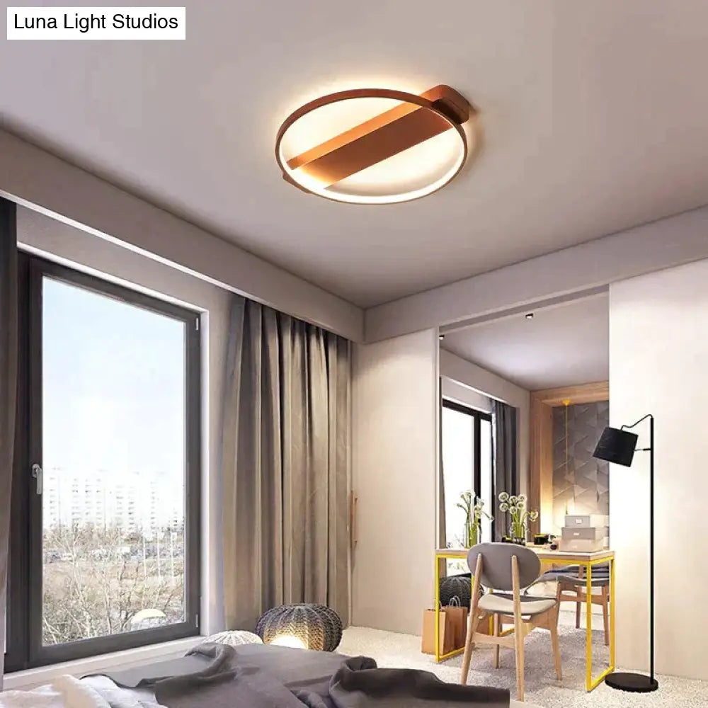 Minimalist Round Modern Led Ceiling Lights For Living Room Bedroom Aluminum Lamp Body Dimmable