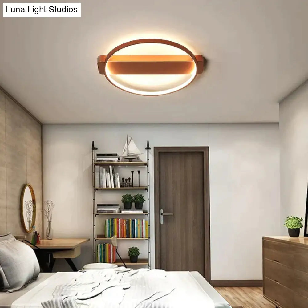 Minimalist Round Modern Led Ceiling Lights For Living Room Bedroom Aluminum Lamp Body Dimmable