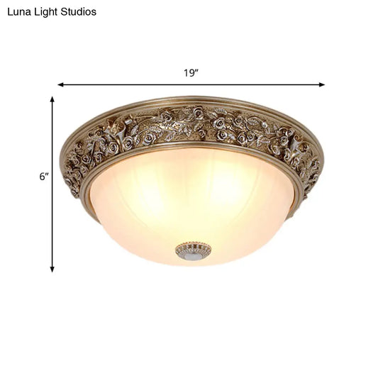 Minimalist Semi-Ball Ceiling Light: 2/3-Head Resin Fixture In Aged Silver (13/16 Wide)