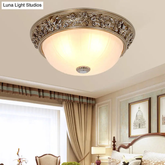 Minimalist Semi-Ball Ceiling Light: 2/3-Head Resin Fixture In Aged Silver (13/16 Wide)