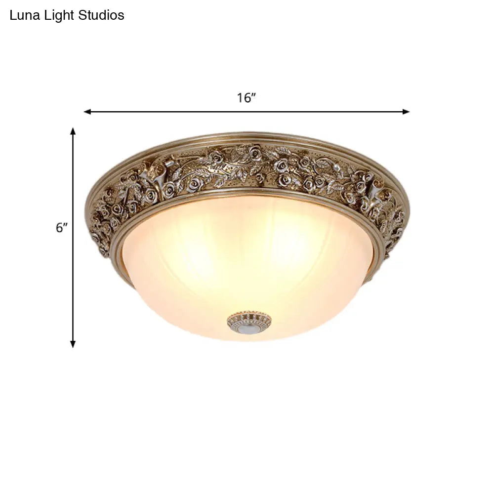 Minimalist Semi - Ball Ceiling Light: 2/3 - Head Resin Fixture In Aged Silver (13’/16’ Wide)