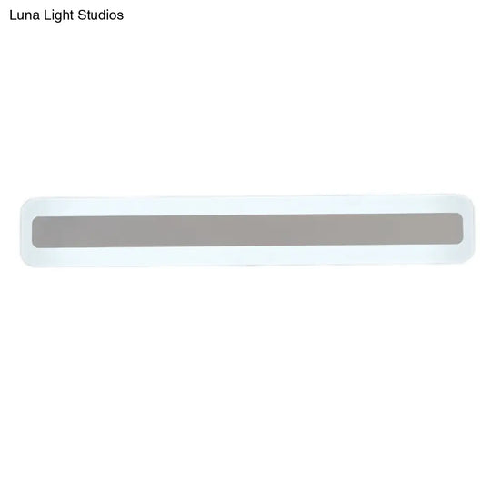 Minimalist Ultrathin Acrylic White Led Wall Sconce Vanity Light Fixture