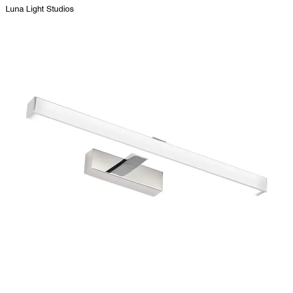 Minimalist White Rod Acrylic Led Wall Lamp - Bathroom Vanity Light