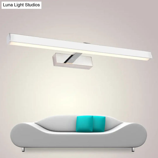 Minimalist White Rod Acrylic Led Wall Lamp - Bathroom Vanity Light