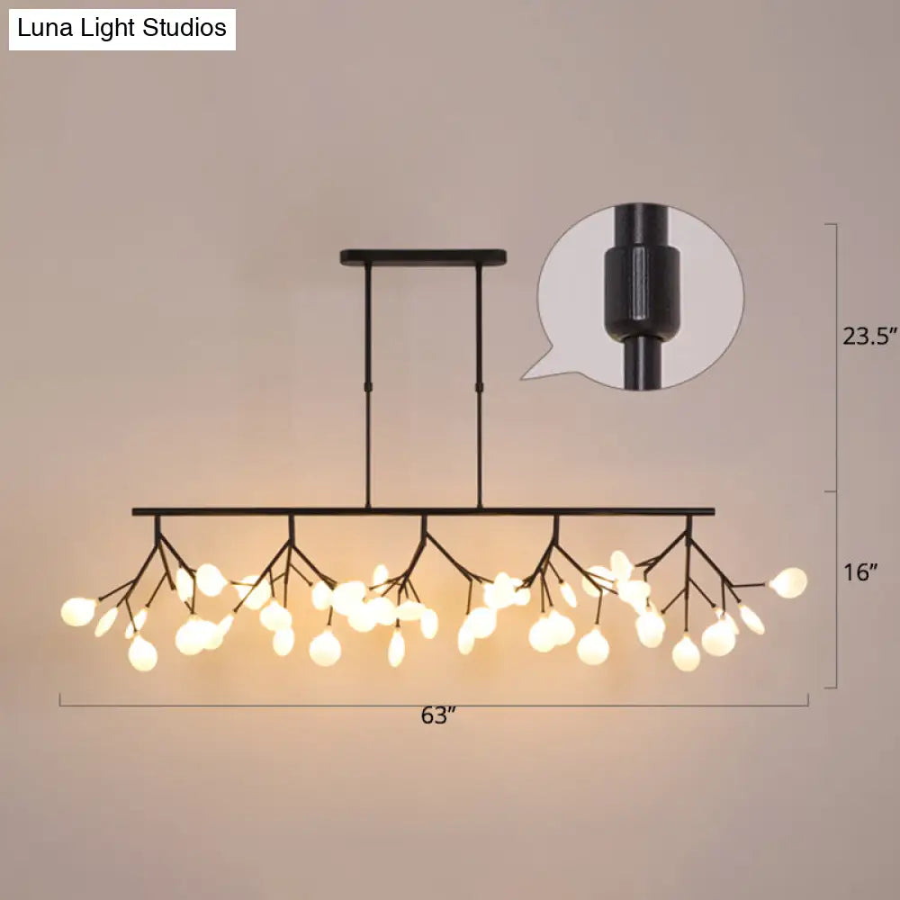 Minimalistic Acrylic Twig Ceiling Pendant Light - Island Lighting Ideas For Dining Room