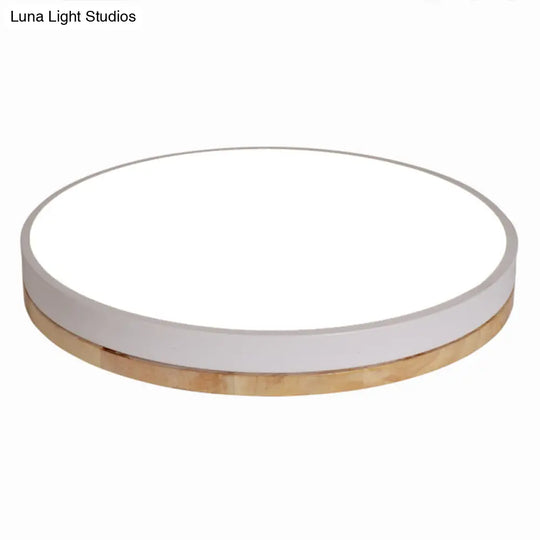 Minimalistic Flush Mount Ceiling Light - 1 Acrylic Disk Design