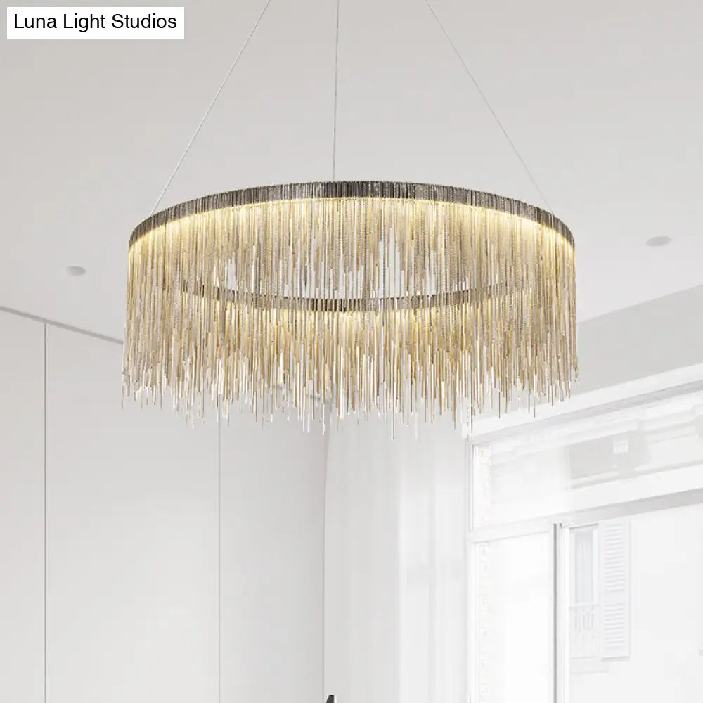 Minimalistic Led Aluminum Chandelier Pendant Light – Perfect For Living Room Ceiling