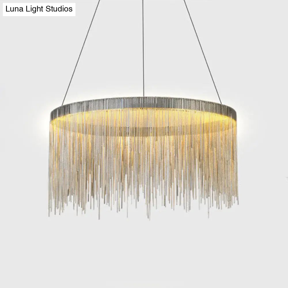 Minimalistic Led Aluminum Chandelier Pendant Light – Perfect For Living Room Ceiling