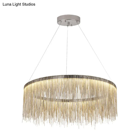 Minimalistic Led Aluminum Chandelier Pendant Light – Perfect For Living Room Ceiling