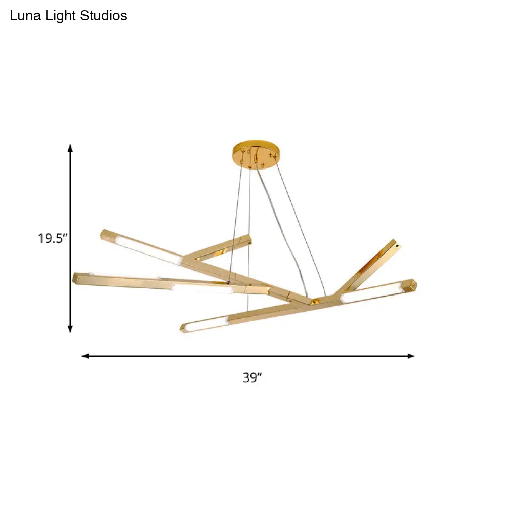 Minimalistic Led Bedroom Chandelier - Warm/White Light