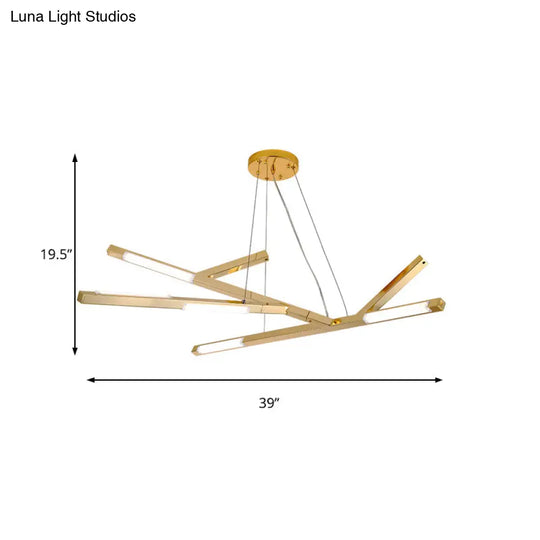 Minimalistic Led Bedroom Chandelier - Warm/White Light