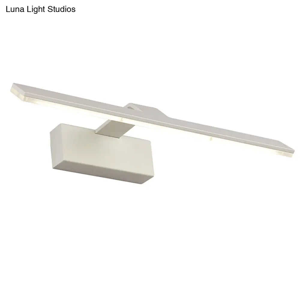 Minimalistic Led Mirror Light: Bar Shaped Acrylic Vanity Wall Fixture