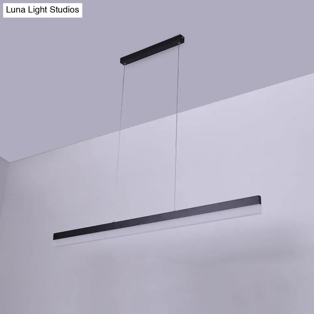 Minimalistic Linear Acrylic Down Lighting Bar Pendant Light