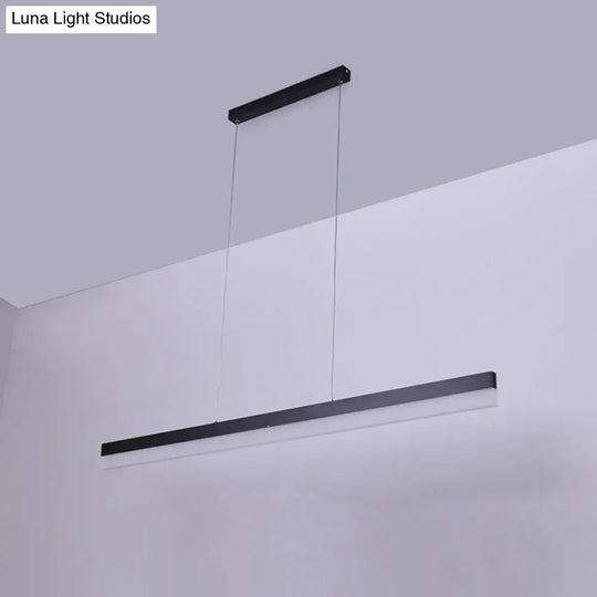 Minimalistic Linear Acrylic Down Lighting Bar Pendant Light