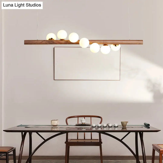 Minimalistic Milk Glass Suspension Light: Elegant Jewelry Pendant For Dining Room