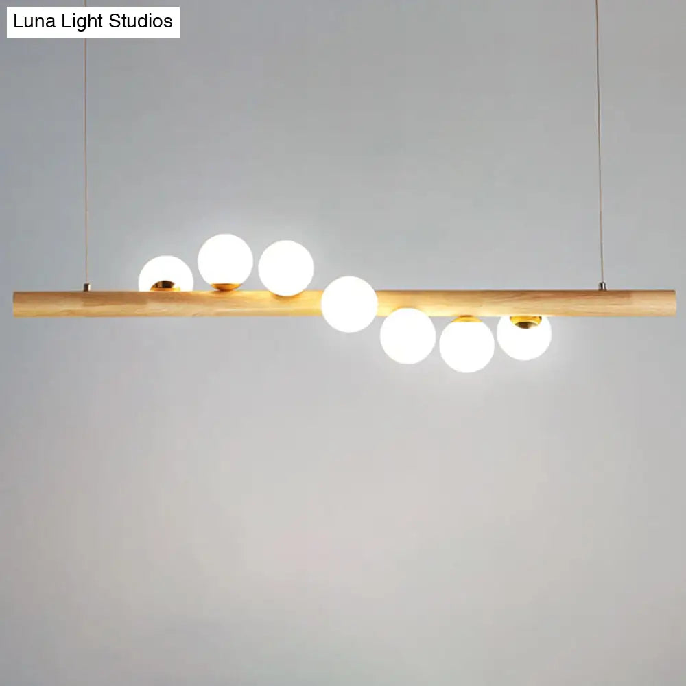 Minimalistic Milk Glass Suspension Light: Elegant Jewelry Pendant For Dining Room