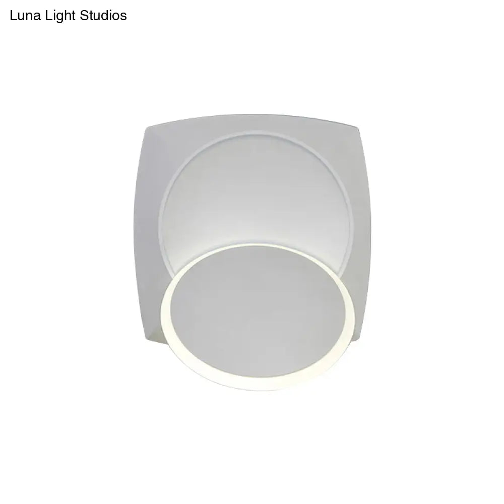 Minimalistic Rotatable Metallic Wall Sconce With Led Warm/White Lighting