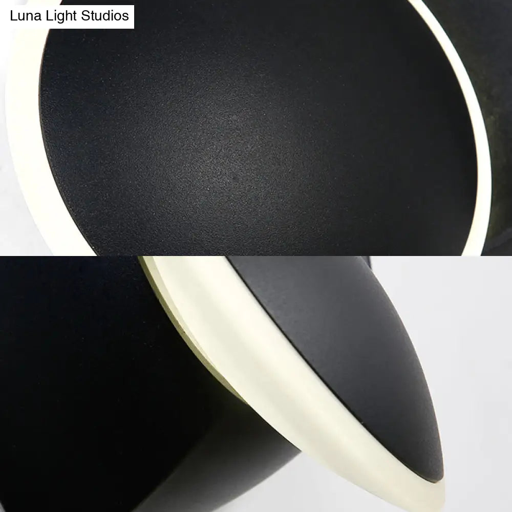 Minimalistic Rotatable Metallic Wall Sconce With Led Warm/White Lighting