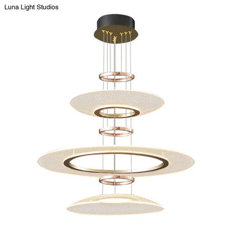 Mira Modern White LED Aluminum Chandelier Pendant Light for Living Room & Hotels chandelier