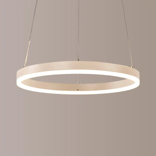 Modern 1/2/3-Light Chandelier Pendant With Acrylic Shade - Brown/Black/White Ceiling Light In