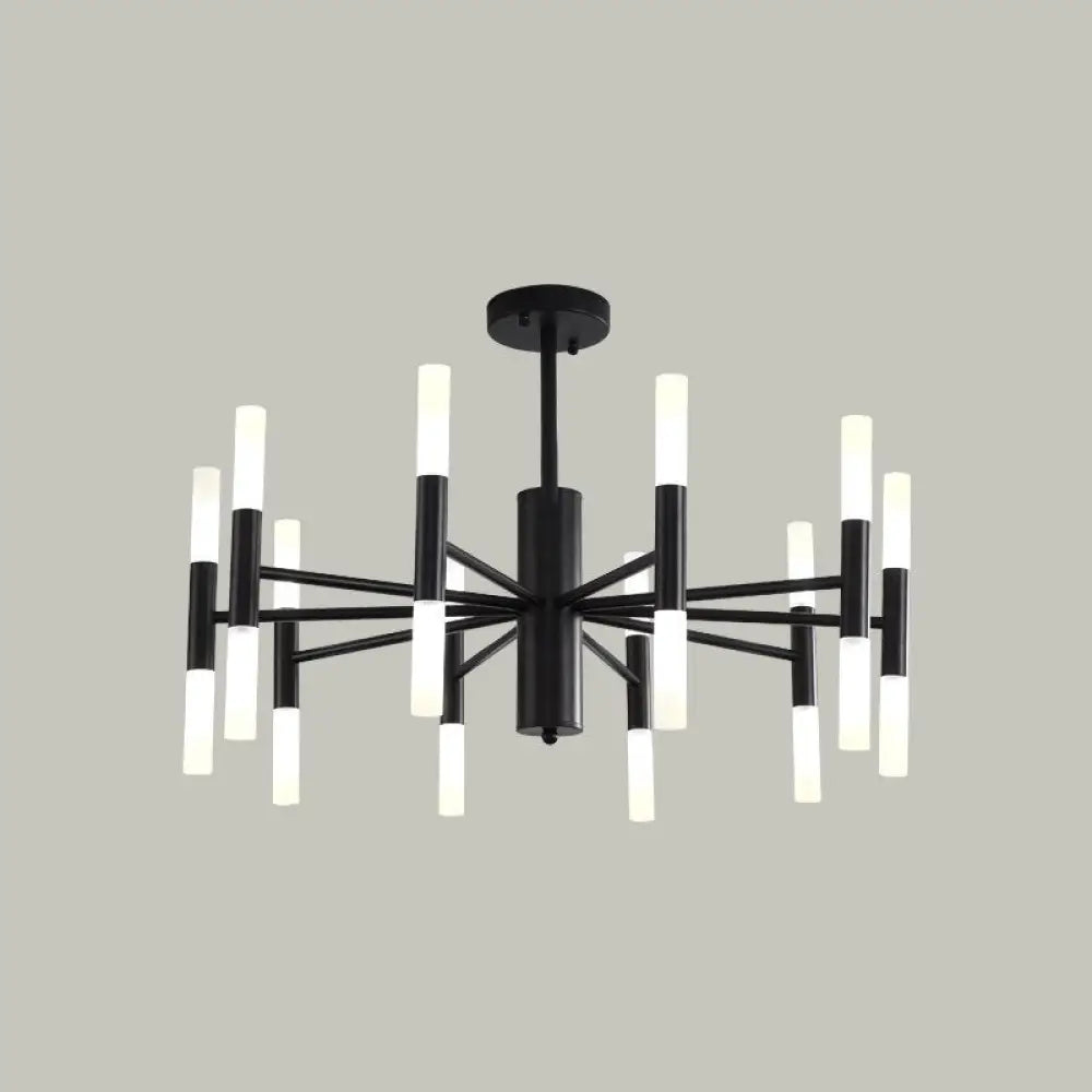 Modern 20-Light Acrylic Ceiling Lamp For Dining Room Or Kitchen Island Black / 27