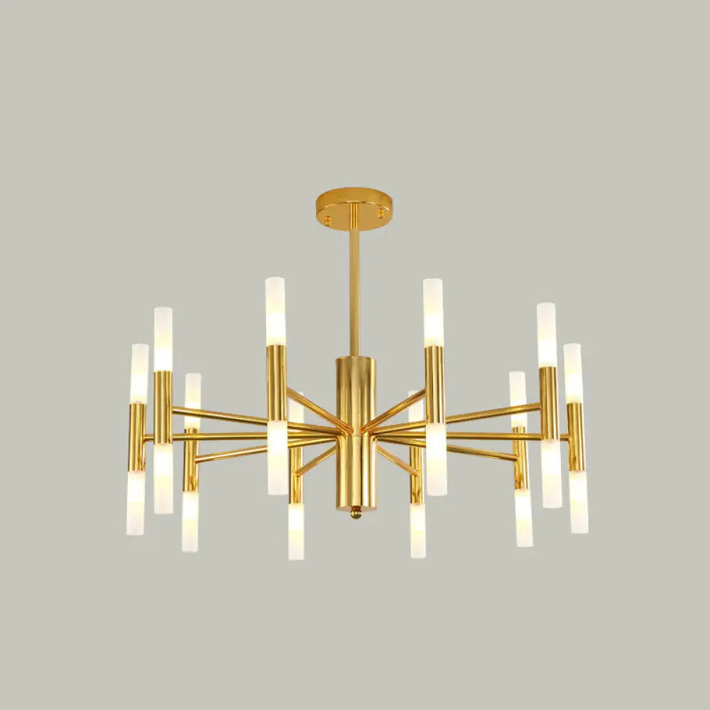 Modern 20-Light Acrylic Ceiling Lamp For Dining Room Or Kitchen Island Gold / 27