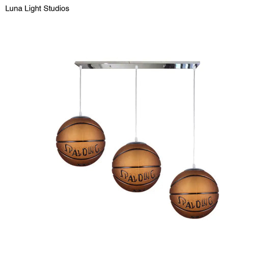 Modern 3-Light Chrome Ceiling Hanging Lamps For Bedroom Boys Room