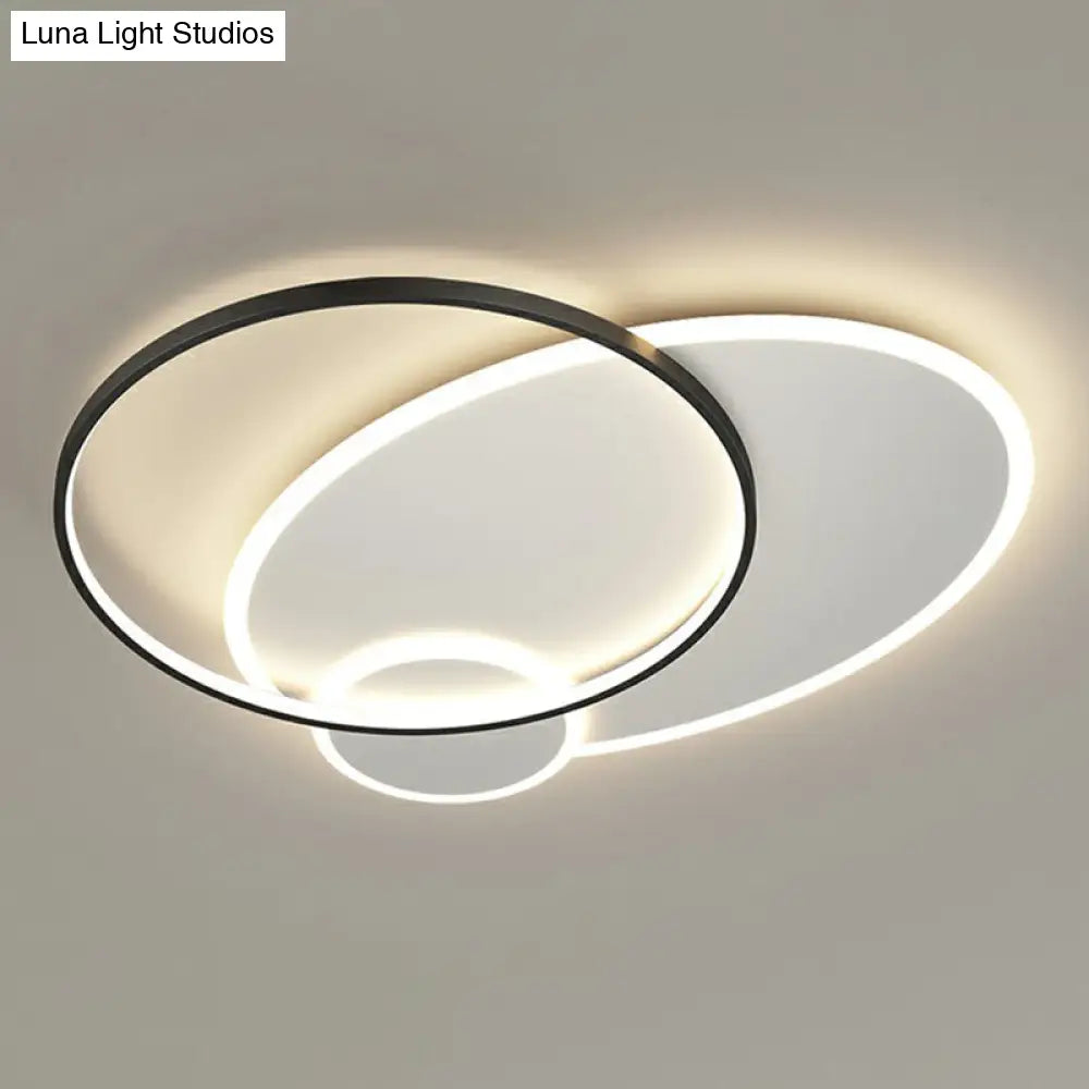 Modern 3 - Loop Led Flush Mount Ceiling Light For Living Room