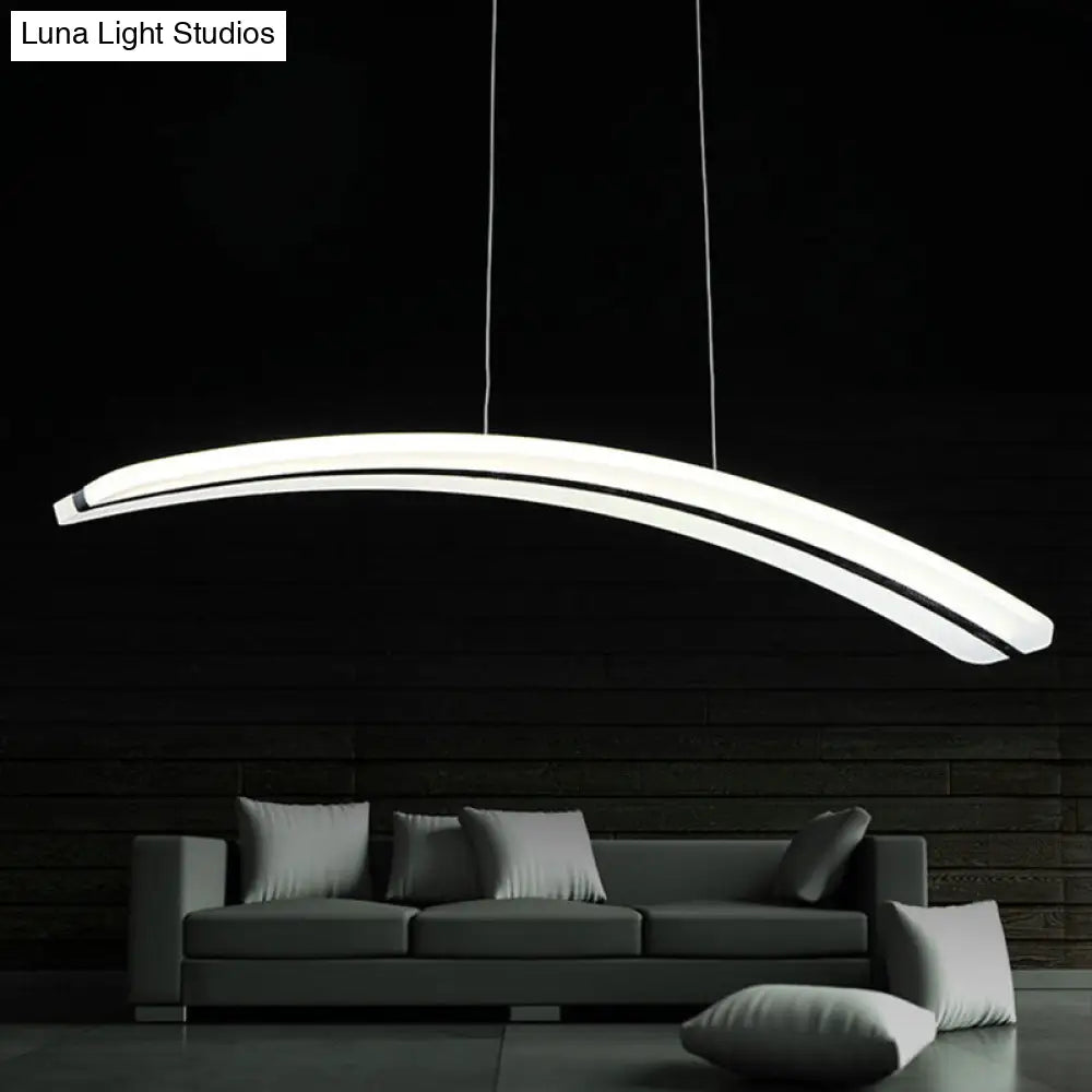 Modern Acrylic Led Pendant Light - 37.5 Wide Warm/White/Natural White / Natural