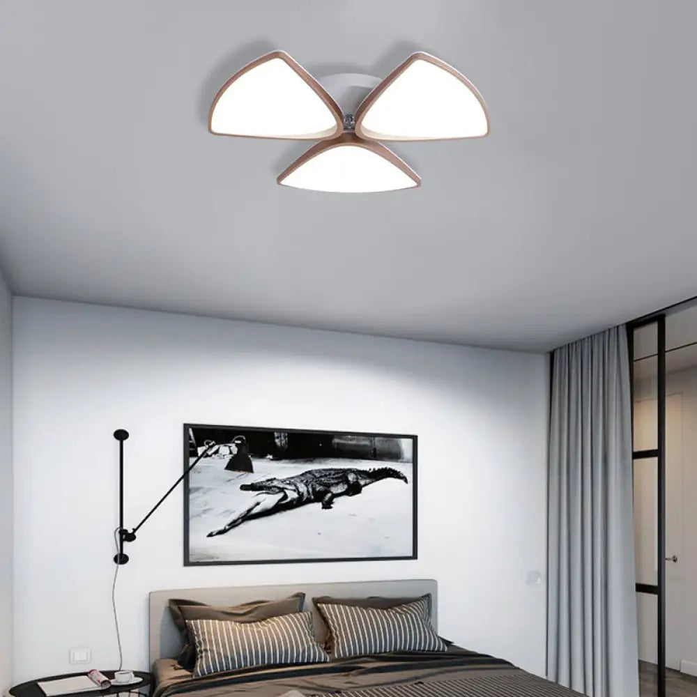 Modern Acrylic Bedroom Ceiling Light Fixture 3/4/5 Heads In White With 3 Color Options /