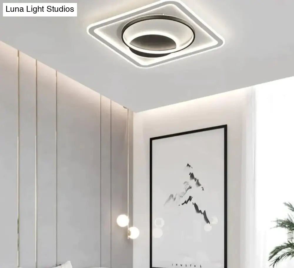 Modern Acrylic Ceiling Lights For Bedroom Support Remote Control Lustre Led Surface Mount Lamps