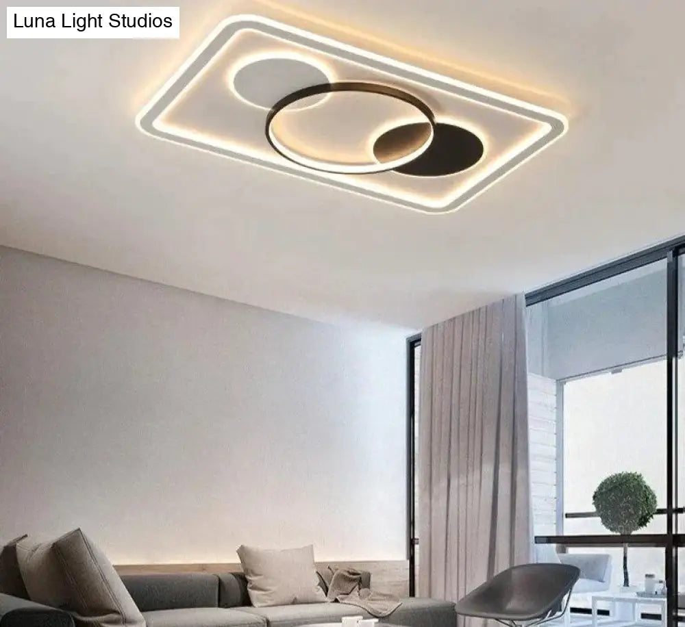 Modern Acrylic Ceiling Lights For Bedroom Support Remote Control Lustre Led Surface Mount Lamps