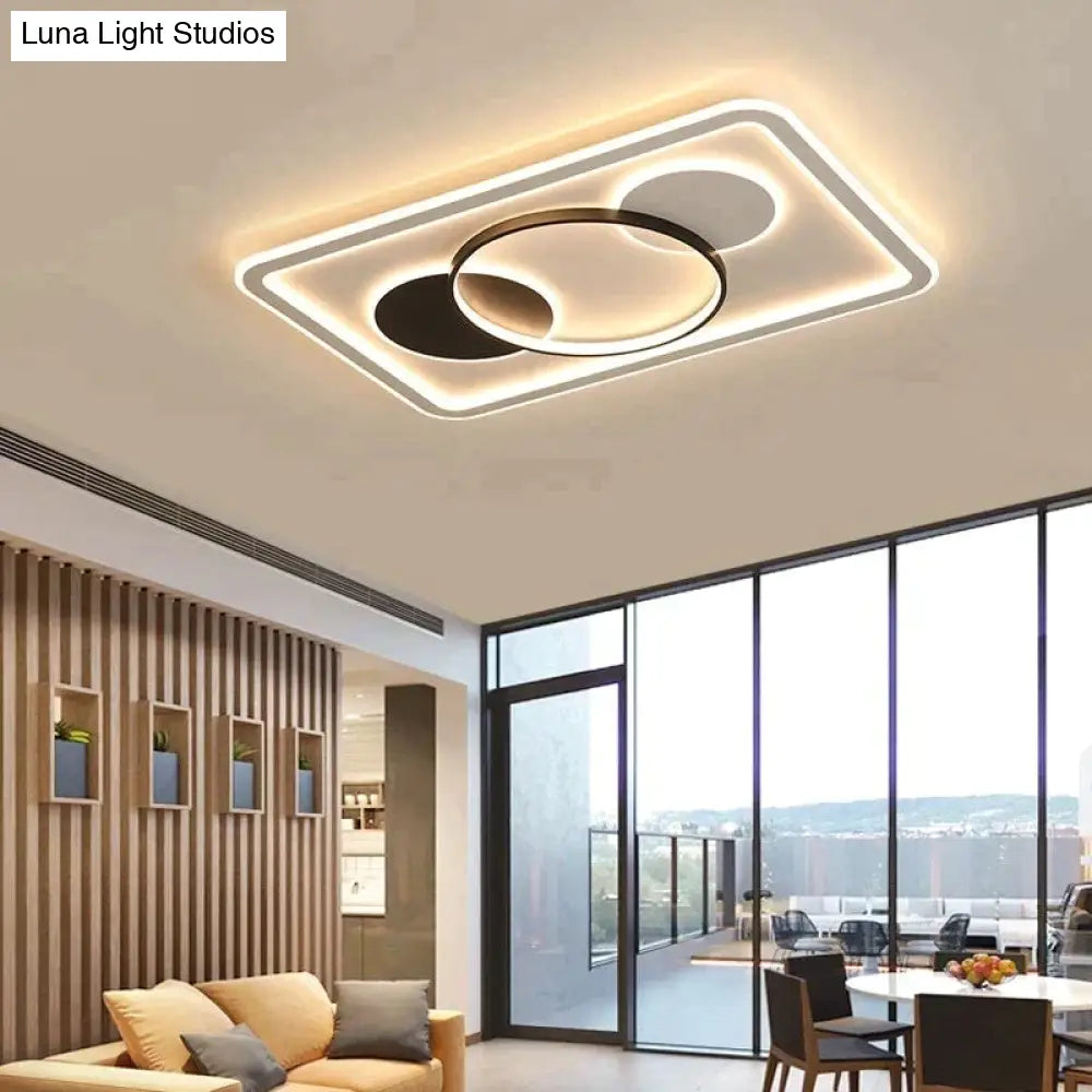 Modern Acrylic Ceiling Lights For Bedroom Support Remote Control Lustre Led Surface Mount Lamps