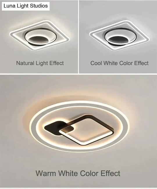 Modern Acrylic Ceiling Lights For Bedroom Support Remote Control Lustre Led Surface Mount Lamps