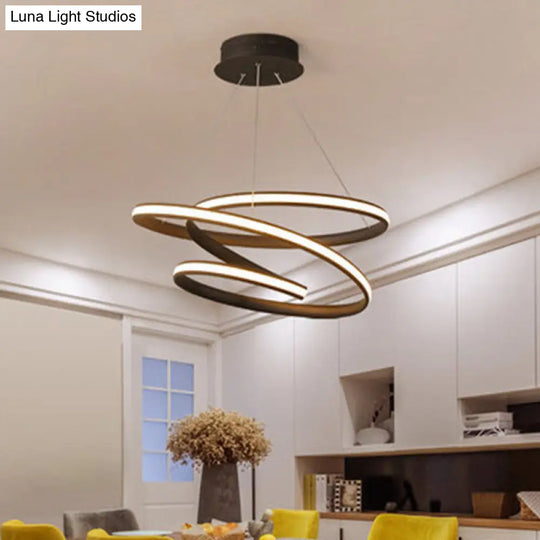 Modern Acrylic Chandelier Pendant Light Fixture With Led Suspension In Warm/White Available