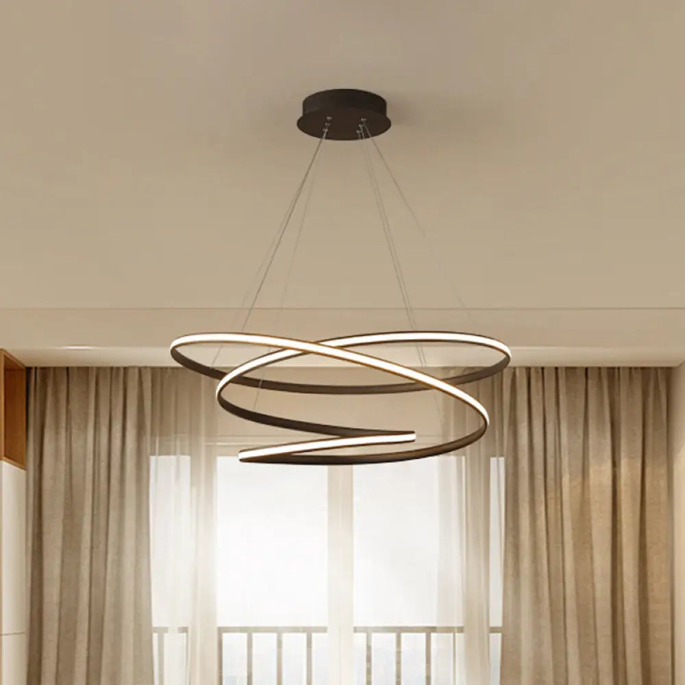 Modern Acrylic Chandelier Pendant Light Fixture With Led Suspension In Warm/White Available