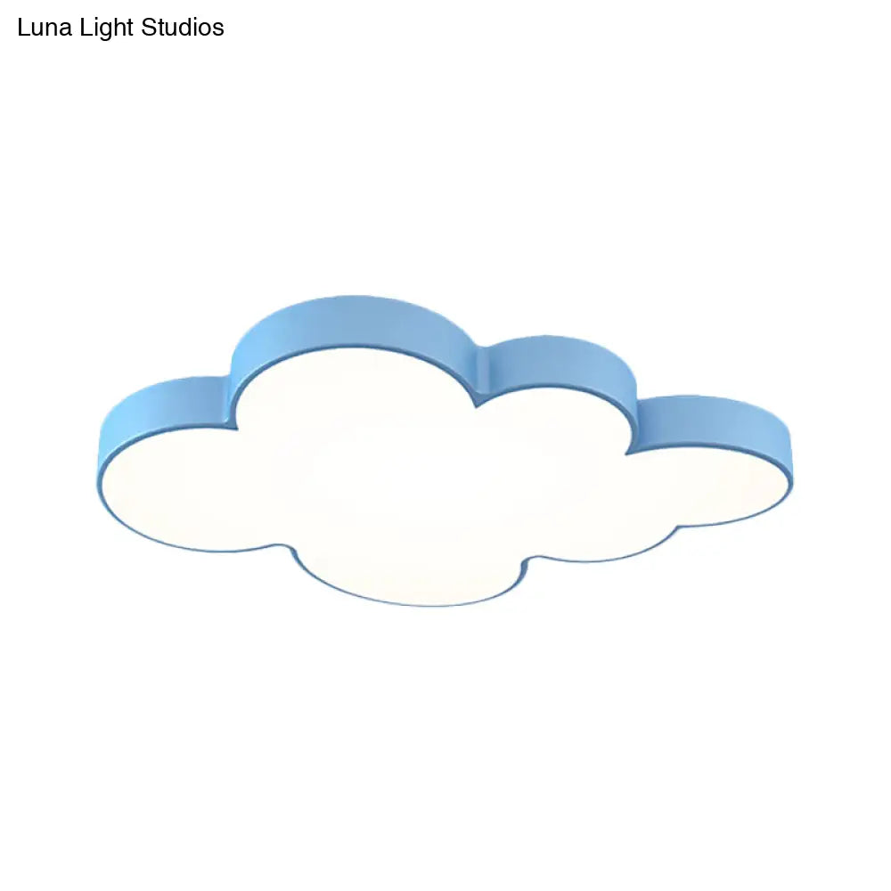 Modern Acrylic Cloud Ceiling Flush Mount Light For Kids Classroom And Bedroom