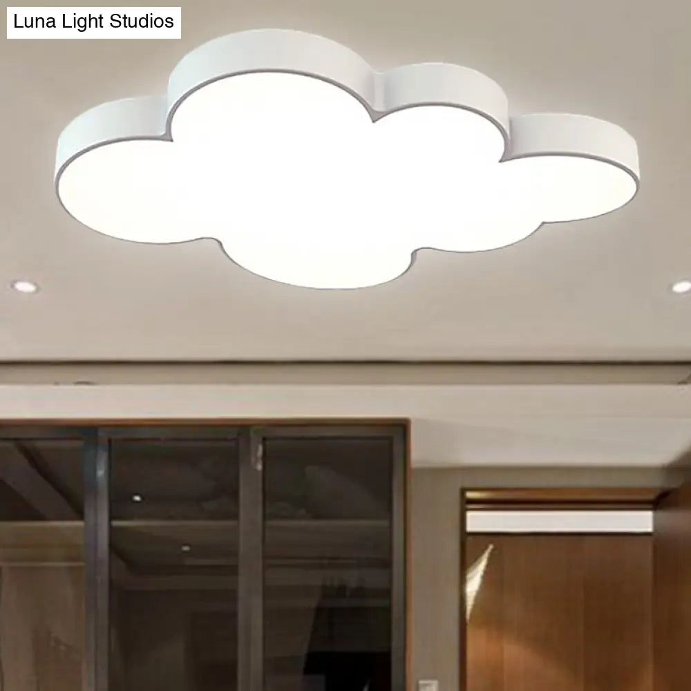 Modern Acrylic Cloud Ceiling Flush Mount Light For Kids Classroom And Bedroom