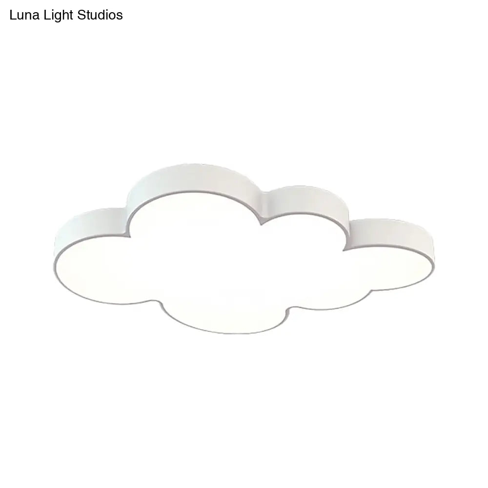 Modern Acrylic Cloud Ceiling Flush Mount Light For Kids Classroom And Bedroom