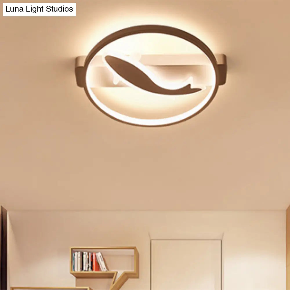 Modern Acrylic Fish Ceiling Light In White For Stylish Kitchen Lighting
