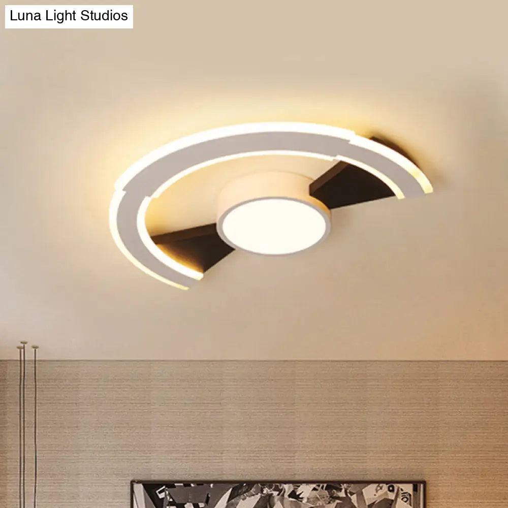 Modern Acrylic Flush Mount Ceiling Lights - Traverse Lighting Fixture (16 / 19.5 23.5) In Warm/White