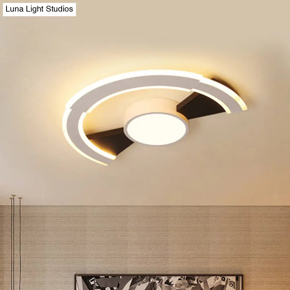 Modern Acrylic Flush Mount Ceiling Lights - Traverse Lighting Fixture (16’ / 19.5’ 23.5’) In