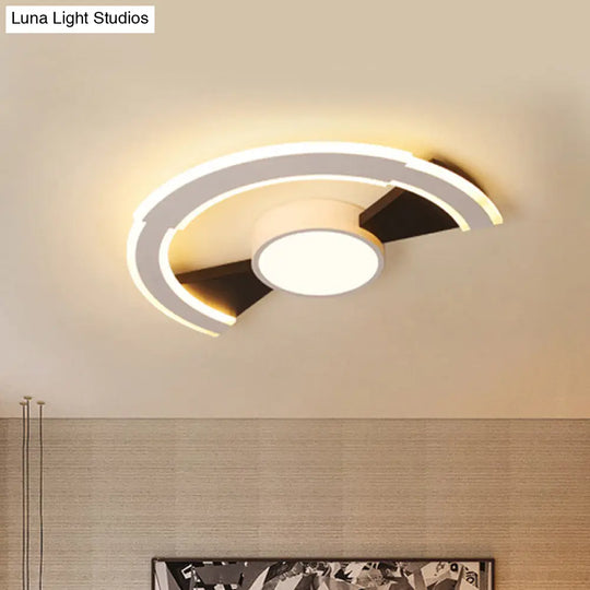 Modern Acrylic Flush Mount Ceiling Lights - Traverse Lighting Fixture (16’ / 19.5’ 23.5’) In