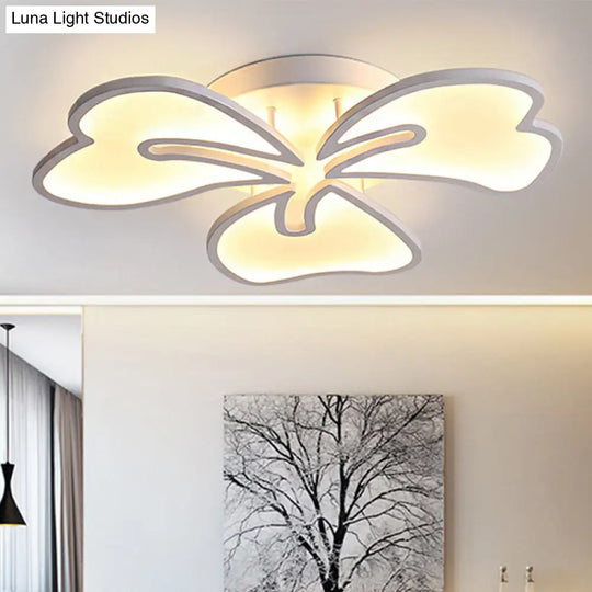 Modern Acrylic Flush Mount Flower Ceiling Lamp Available In 3/4/5-Light Options Warm/White/Natural