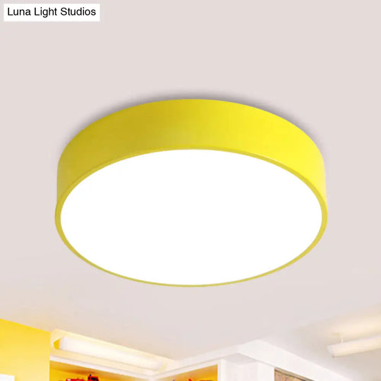 Modern Acrylic Flushmount Ceiling Lamp For Corridor Dining Table In Candy Colors