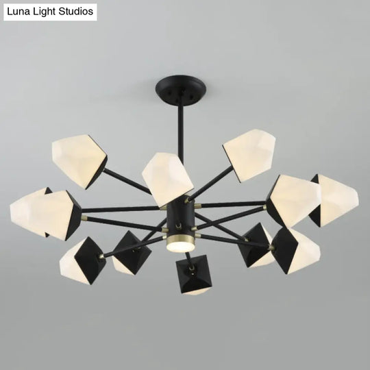 Modern Acrylic Gemstone Shaped Led Chandelier Pendant Light For Dining Room