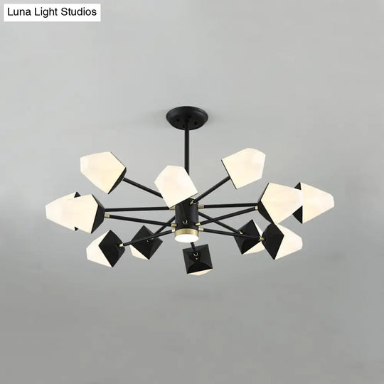 Modern Acrylic Gemstone Shaped Led Chandelier Pendant Light For Dining Room